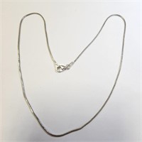 $70 Silver Snake Chain 15" Necklace