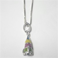 $80 Silver 22" Rocket Necklace