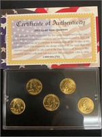 Uncirculated 2003 Gold state quarters