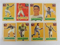 (8) 1956 TOPPS FOOTBALL CARDS: