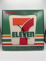 7 Eleven 3-D wall clock