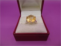 Marked 925 Citrine Ring Size 6