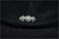 925 SS precious stone ring