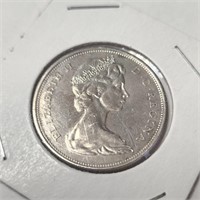 Silver Canadian 50Cent 1966 Coin