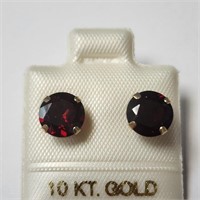 $360 10K  Garnet Earrings