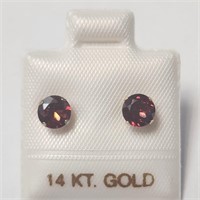 $200 10K  Garnet Earrings