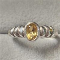 $100 Silver Citrine Ring