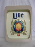 Vintage Miller Lite Edgelit Lighted Sign