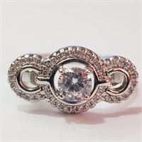 $140 Silver CZ Ring