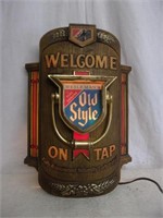 Vintage Old Style "Door Knocker" Lighted Sign
