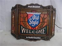 Vintage Old Styel "Welcome" Lighted Sign - 1975