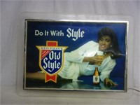 Vintage Old Style "Do It With Style" Lighted Sign
