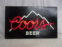 Coors Lighted Neon Look Sign