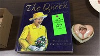 Princess Diana music box and Queen Elizabeth book