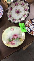 3 painted plates