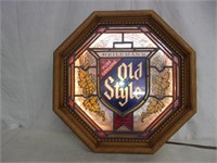 Vintage Old Style Hexagon Lighted Sign