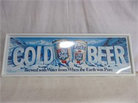 NOS Old Style "Cold Beer" Lighted Horizontal Sign