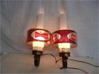 Vintage Budweiser Sconce Lights