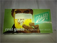 Vintage Schlitz "Real Gusto" Lighted Sign