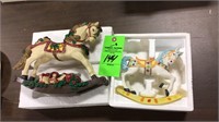 Rocking horse figurines