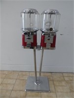 Beaver Double Gumball Machine For Parts,