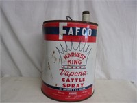 Fafoo Harvest King Vapona Spray 5 Gal Can