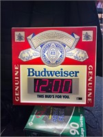 Budweiser lighted clock