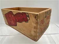 Vintage Old port tobacco Co wooden box