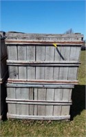 6 WOODEN CRATES- FRUIT - FIREWOOD