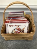 Basket w/ Christmas CDs