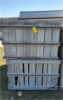 3 WOODEN CRATES- FRUIT - FIREWOOD