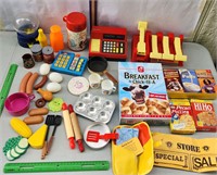80's / 90's toy box kitchen/grocery store toys
