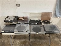 Big Lot of Vintage Turntables