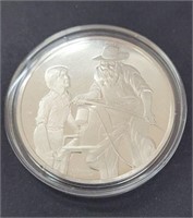 1 troy oz .925 Sterling Silver Robert Frost Coin