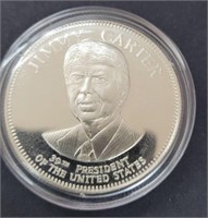 1 troy oz .925 Sterling Silver Jimmy Carter