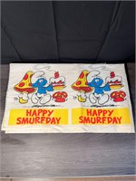 Vintage Smurf 1982 Paper Tablecloth 53"x67"