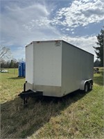 2007 16' Wells Cargo Enclosed Trailer with Clean