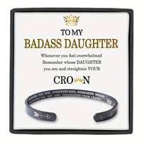 Bad Ass Daughter Bracelet - gift box