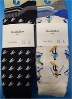 6 PAIRS GOODFELLOW MEN'S SOCKS (7 - 12)