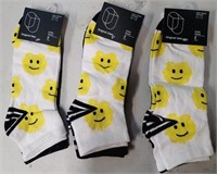 6 PAIRS ADULTS ANKLE SOCKS Shoe Sz: 6-12