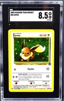Graded 2000 Pokemon Team Rocket Eevee card