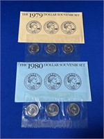 1979 & 1980 Susan B. Anthony Dollar Sets