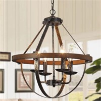 EOODIS 4-LIGHT RUSTIC CHANDELIER