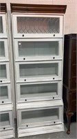 White Five Door Lawyers Bookcase
