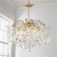 AGV MODERN GOLD CRYSTAL CHANDELIER