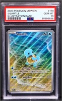 Graded gm mint 2023 Pokemon Squirtle card