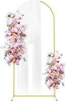 PUTROS 6FT GOLD METAL BACKDROP DECORATION STAND