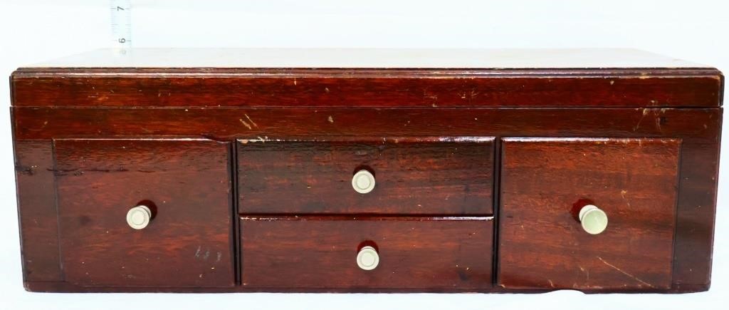 Vintage Wood Sheaffer Pin Box ~ See Pics ~