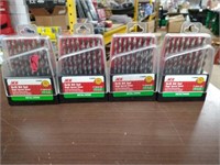(4) 17pc ACE High Speed Drill bits Sets