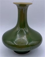 Green Ceramic Pottery Bud Vase
